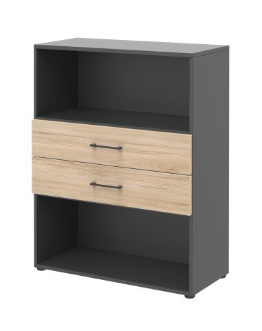 Regal in Hickory - 80x107,2x34,4cm (BxHxT)