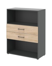Regal in Hickory - 80x107,2x34,4cm (BxHxT)