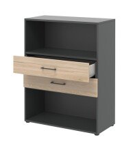 Regal in Hickory - 80x107,2x34,4cm (BxHxT)