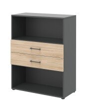 Regal in Hickory - 80x107,2x34,4cm (BxHxT)