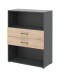 Regal in Hickory - 80x107,2x34,4cm (BxHxT)