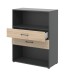 Regal in Hickory - 80x107,2x34,4cm (BxHxT)