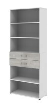Regal in Beton Optik - 80x212,5x34,4cm (BxHxT)