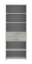 Regal in Beton Optik - 80x212,5x34,4cm (BxHxT)