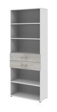 Regal in Beton Optik - 80x212,5x34,4cm (BxHxT)