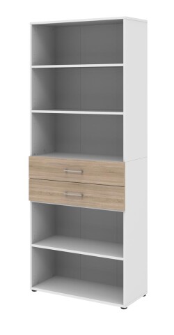 Regal in Sonoma Eiche - 80x212,5x34,4cm (BxHxT)