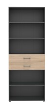 Regal in Hickory - 80x212,5x34,4cm (BxHxT)