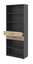 Regal in Hickory - 80x212,5x34,4cm (BxHxT)