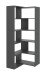 Anbauregal in Anthrazit - 150x212,8x32,8cm (BxHxT)
