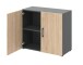 Aktenschrank in Hickory - 80x72x34,4cm (BxHxT)