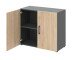 Aktenschrank in Hickory - 80x72x34,4cm (BxHxT)