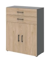 Kommode in Hickory - 80x107.2x34.4cm (BxHxT)