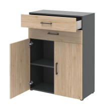 Kommode in Hickory - 80x107.2x34.4cm (BxHxT)