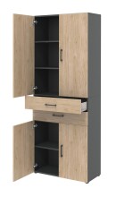 Aktenschrank in Hickory - 80x212,5x34,4cm (BxHxT)