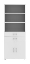 Aktenschrank in Weiß - 80x212,5x34,4cm (BxHxT)