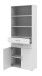 Aktenschrank in Weiß - 80x212,5x34,4cm (BxHxT)