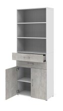 Aktenschrank in Beton Optik - 80x212,5x34,4cm (BxHxT)