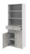 Aktenschrank in Beton Optik - 80x212,5x34,4cm (BxHxT)