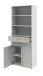 Aktenschrank in Beton Optik - 80x212,5x34,4cm (BxHxT)