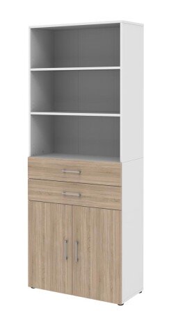 Aktenschrank in Sonoma Eiche - 80x212,5x34,4cm (BxHxT)