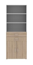 Aktenschrank in Sonoma Eiche - 80x212,5x34,4cm (BxHxT)