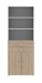 Aktenschrank in Sonoma Eiche - 80x212,5x34,4cm (BxHxT)