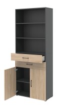 Aktenschrank in Hickory - 80x212,5x34,4cm (BxHxT)