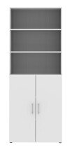 Aktenschrank in Weiß - 80x212,5x34,4cm (BxHxT)
