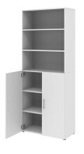 Aktenschrank in Weiß - 80x212,5x34,4cm (BxHxT)