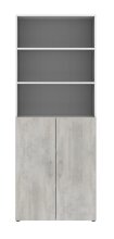 Aktenschrank in Beton Optik - 80x212,5x34,4cm (BxHxT)