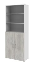 Aktenschrank in Beton Optik - 80x212,5x34,4cm (BxHxT)