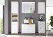 Hochschrank >Peter< in Weiß aus MDF - 38x190x30cm (BxHxT)