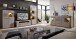 Sideboard >Kathlin< in Basalt aus Metall - 170x94x42cm (BxHxT)