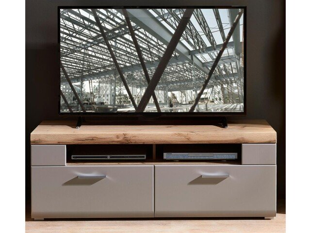 TV-Board >Kathlin< in Basalt aus Metall - 140x51x47cm (BxHxT)