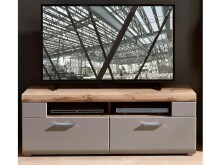 TV-Board >Kathlin< in Basalt aus Metall - 140x51x47cm (BxHxT)