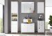 Hängeschrank >Peter< in Weiß aus MDF - 38x71x23cm (BxHxT)