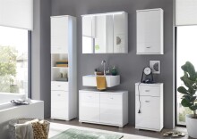 Unterschrank >Peter< in Weiß aus MDF - 38x73x30cm (BxHxT)