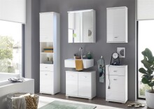 Unterschrank >Peter< in Weiß aus MDF - 38x73x30cm (BxHxT)