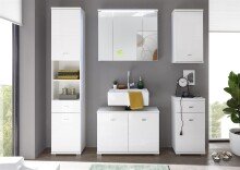 Unterschrank >Peter< in Weiß aus MDF - 38x73x30cm (BxHxT)