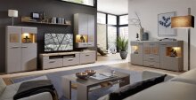 Wandboard >Kathlin< in Basalt - 180x18x22cm (BxHxT)