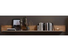 Wandboard >Kathlin< in Eiche Altholz Nachbildung - 180x18x22cm (BxHxT)