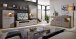 Wandboard >Kathlin< in Basalt - 180x18x22cm (BxHxT)