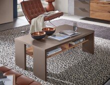 Couchtisch >Kathlin< in Basalt - 110x40x65cm (BxHxT)