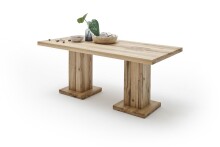 Esstisch >MANCHESTER< in Eiche aus Echtholz massiv - 180x76x90cm (BxHxT)