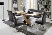 Esstisch >MANAGUA, MENDOZA< in Wildeiche -...