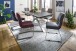 Esstisch >NAGANO< in hellgrau aus Glas-Keramik - 160x76x90cm (BxHxT)