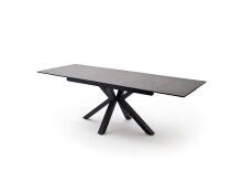 Esstisch >NAGANO< in Anthrazit aus Glas-Keramik -...