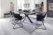 Esstisch >NAGANO< in Anthrazit aus Glas-Keramik - 160x76x90cm (BxHxT)