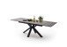 Esstisch >NAGANO< in Anthrazit aus Glas-Keramik - 160x76x90cm (BxHxT)