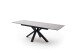 Esstisch >NAGANO< in hellgrau aus Glas-Keramik - 160x76x90cm (BxHxT)